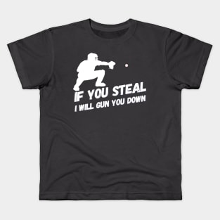 Stealing? I gun you down Kids T-Shirt